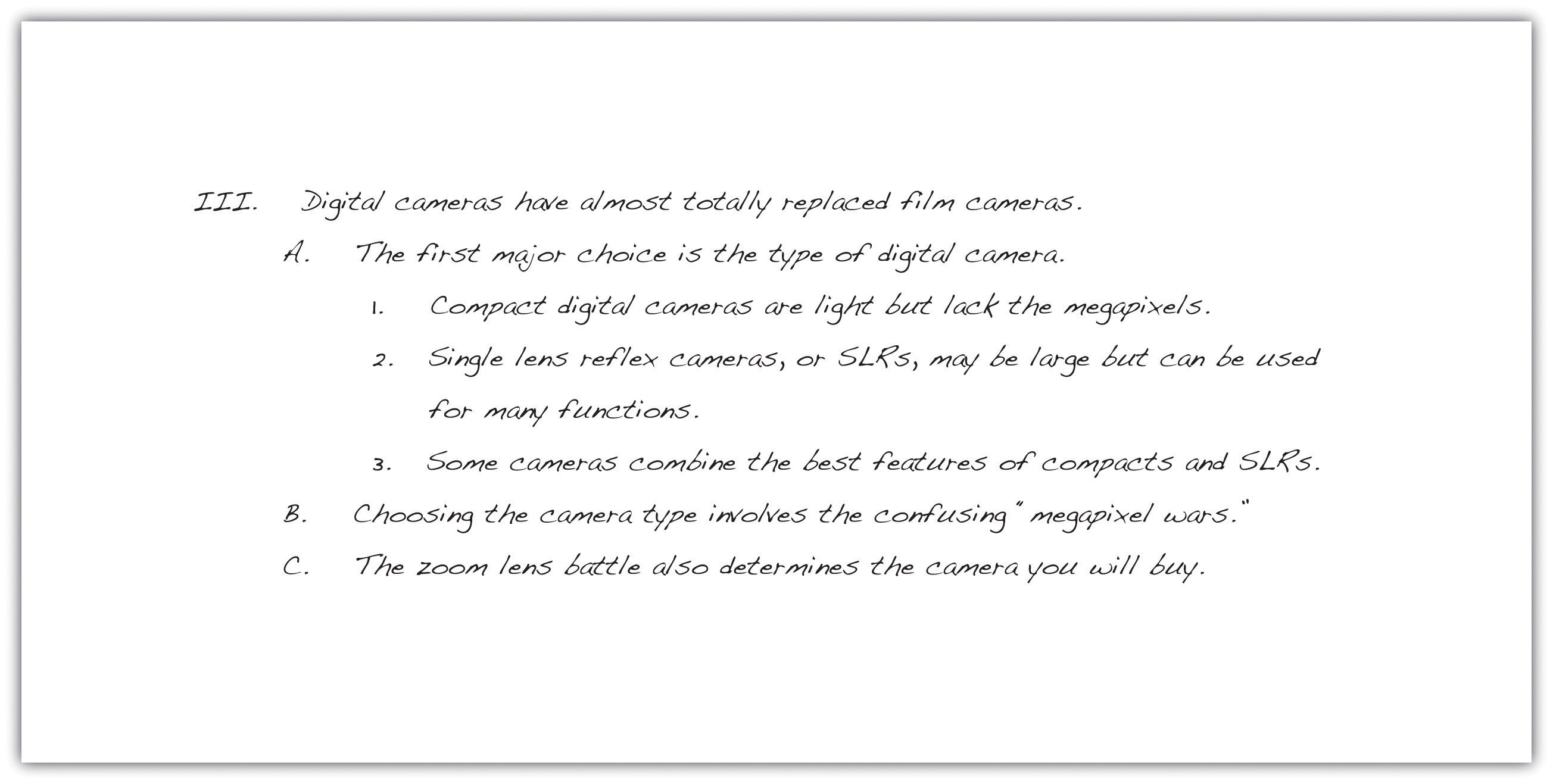 Associate program material appendix e outline and thesis statement guide