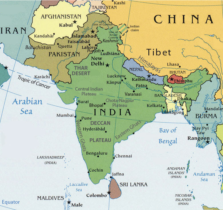 South Asia Physical Maps 52