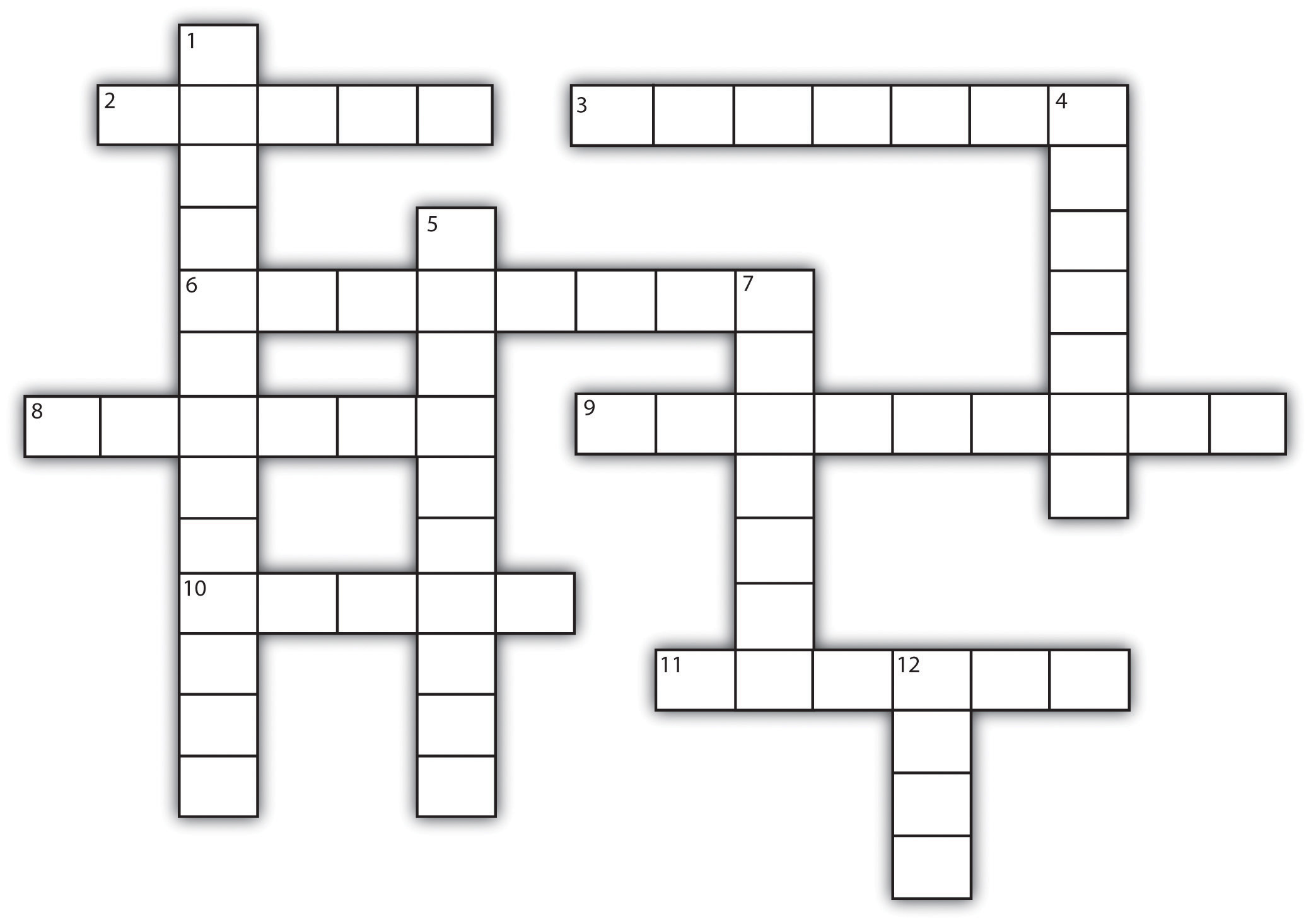 Blank Crossword