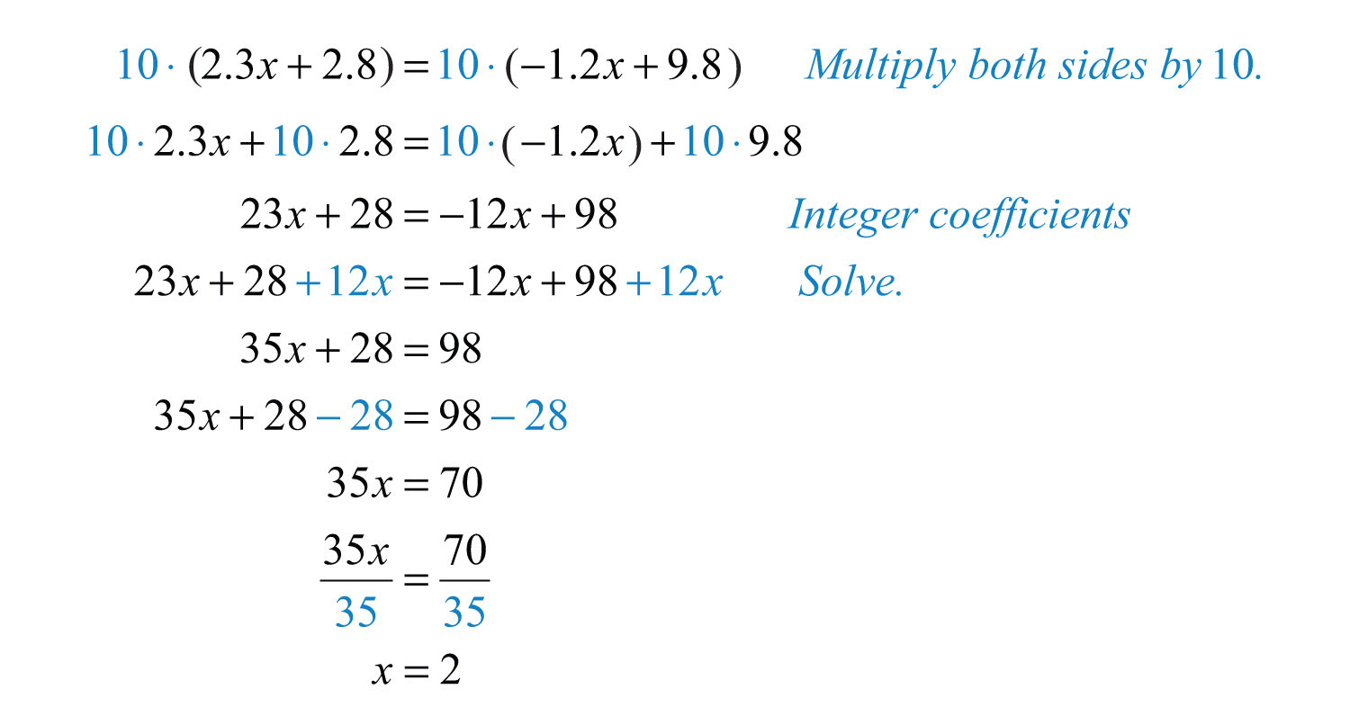 Solving Linear Equations: Part II Throughout Solve Equations With Fractions Worksheet