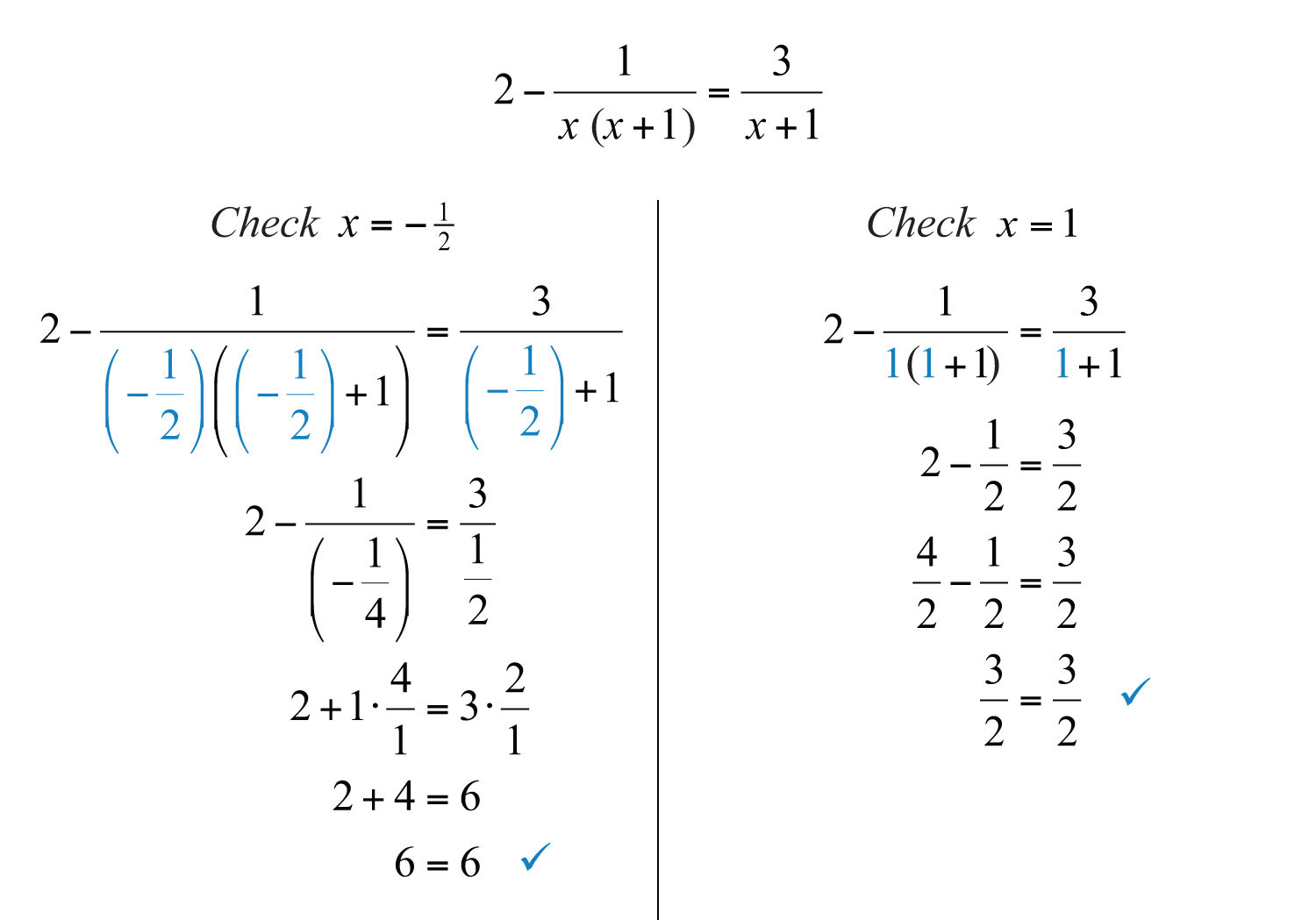 Solving Rational Equations