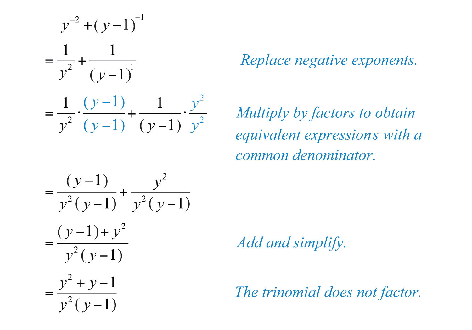 Negative Exponents (examples, solutions, videos)