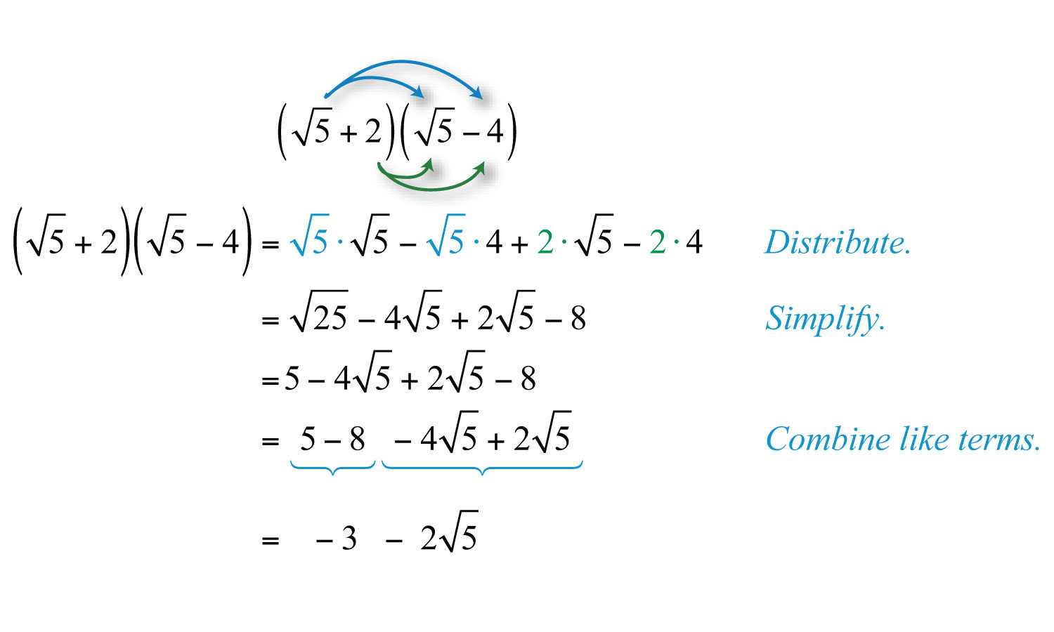 multiplying radicals worksheet