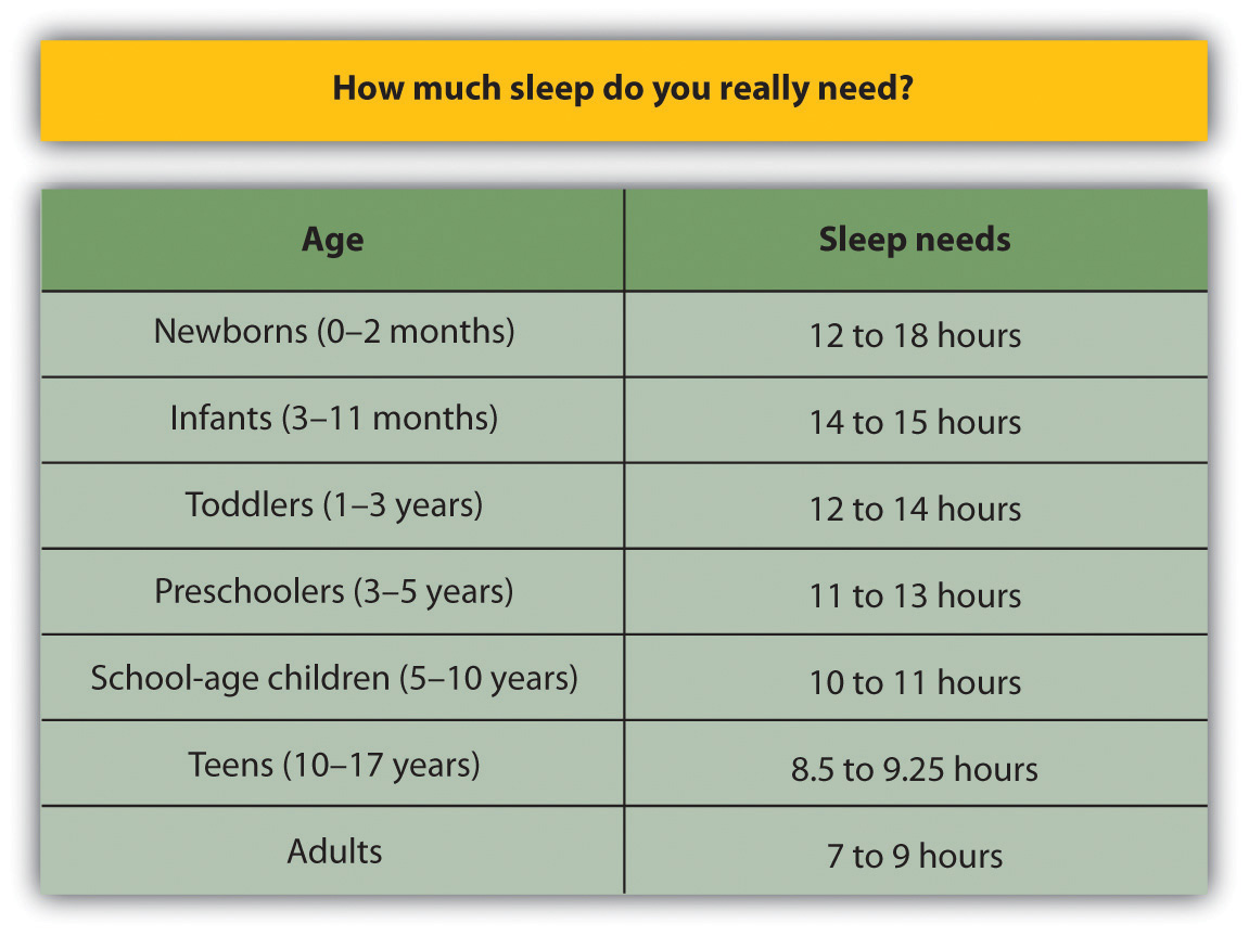 Hours Of Sleep Needed For Adults 43