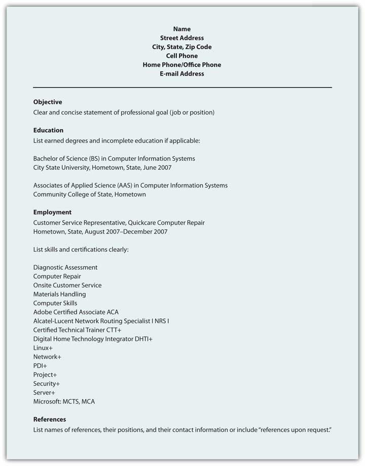 Language skill in resume