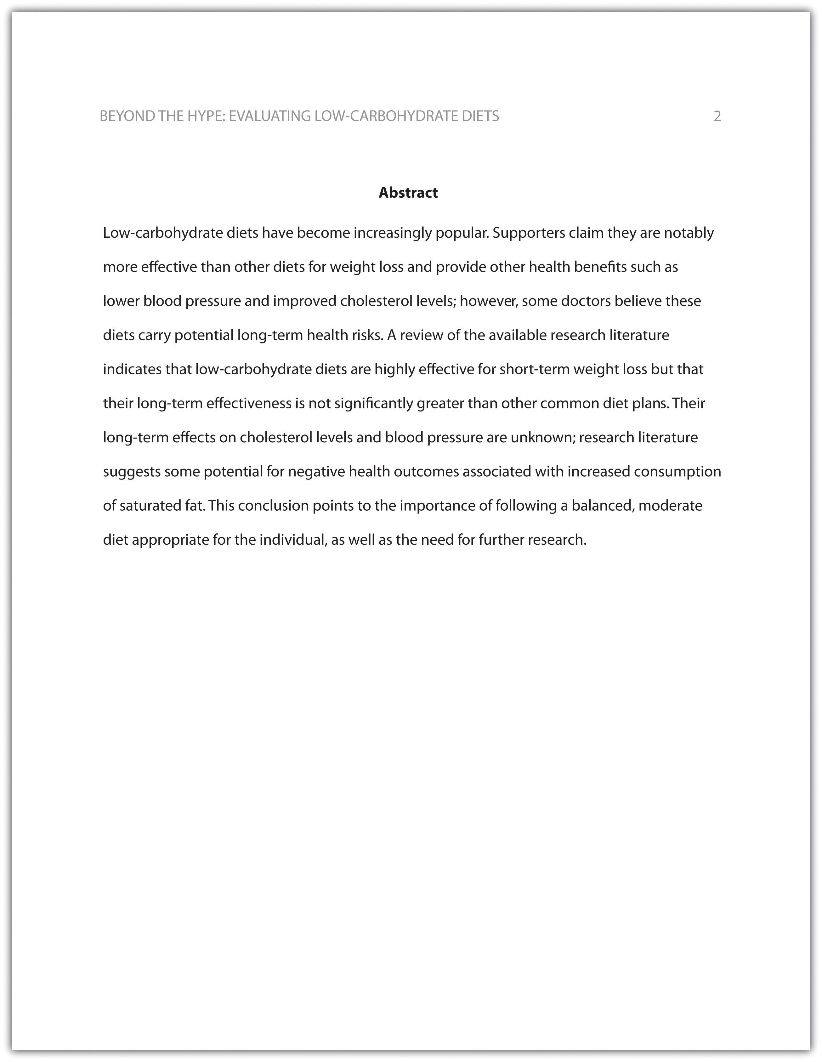 Order of apa research paper