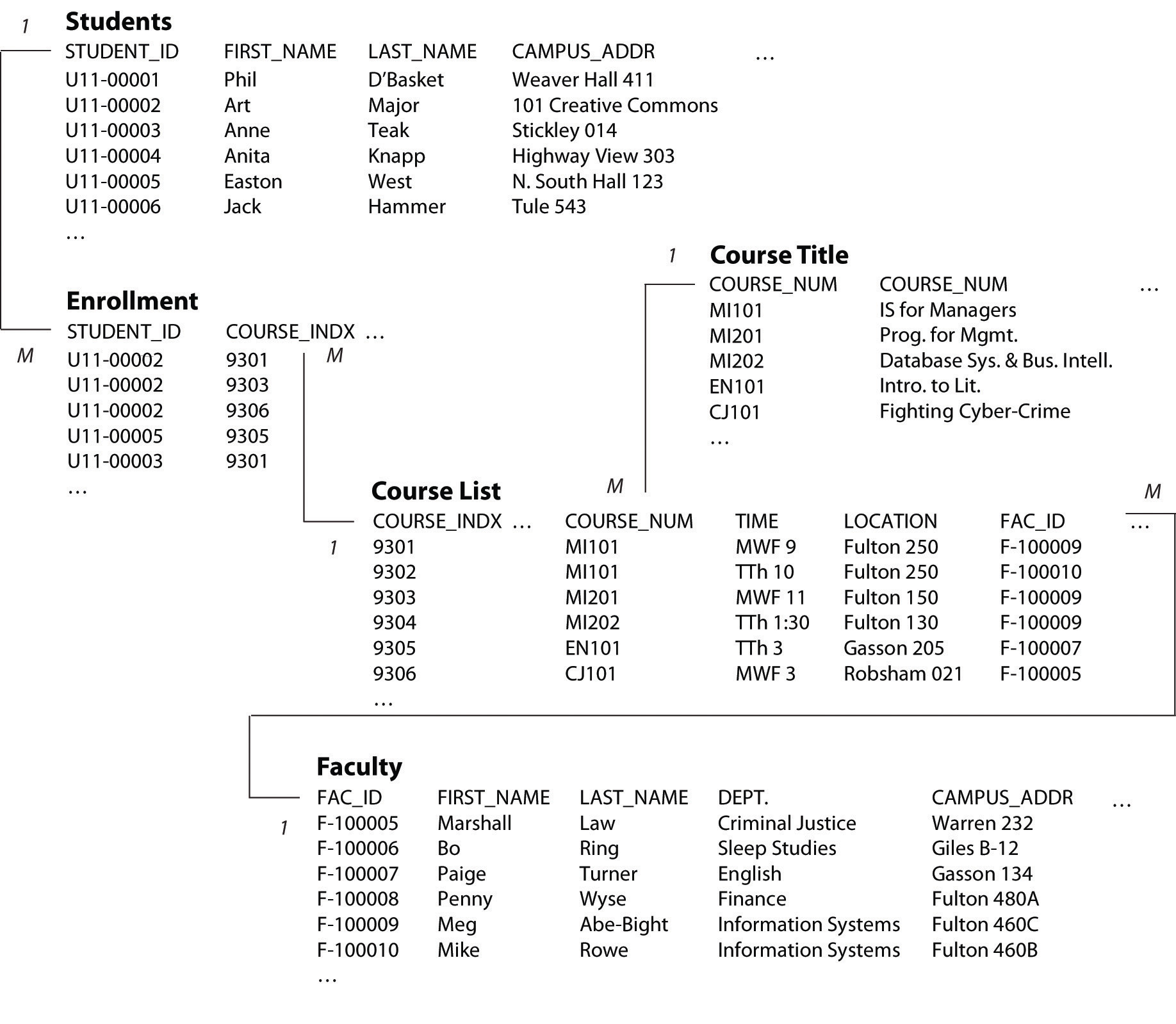 database enrollment system with and Intelligence, Databases, Business Data Asset: The