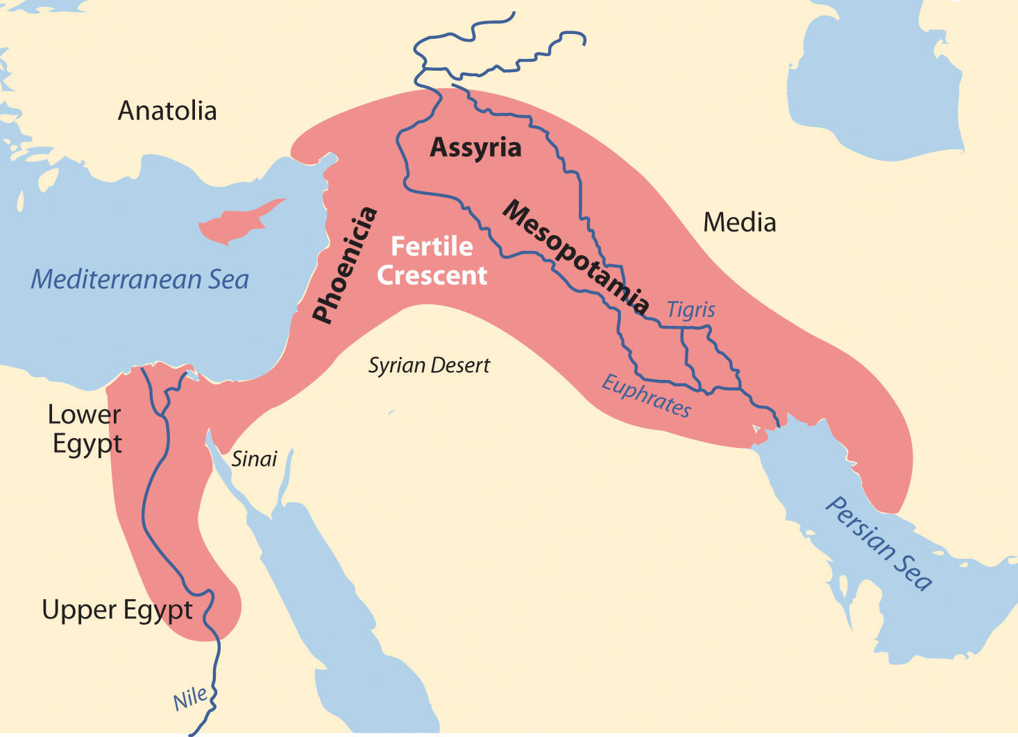 How does the current map of Mesopotamia compare to its ancient form?