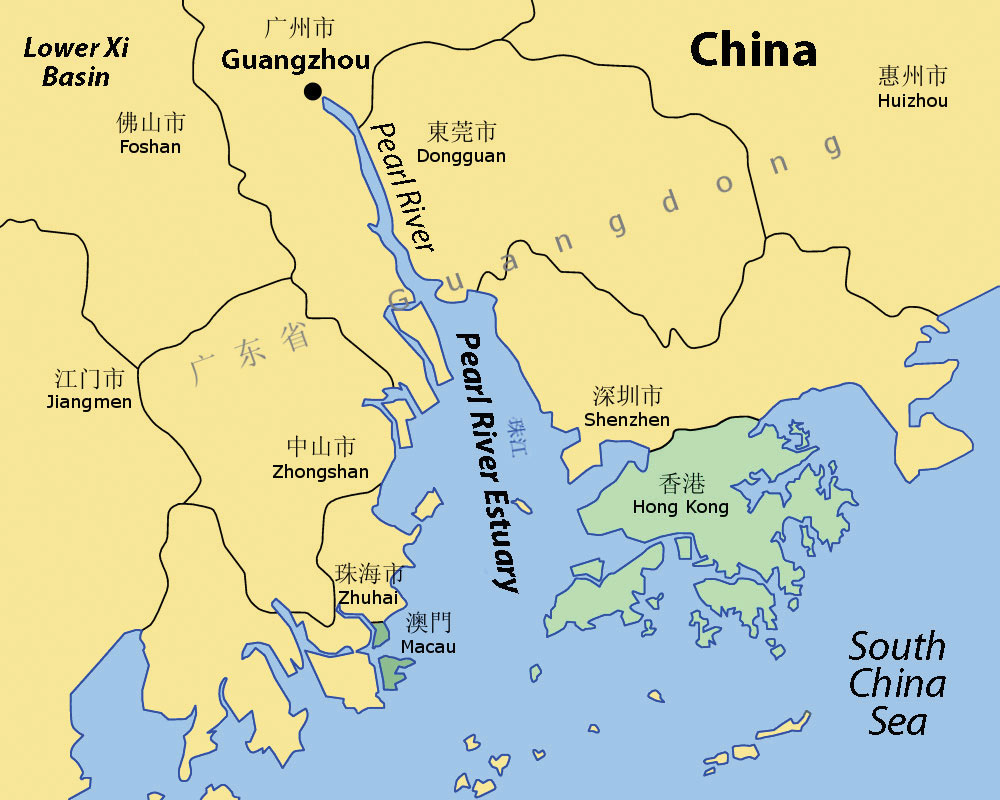 xi river map