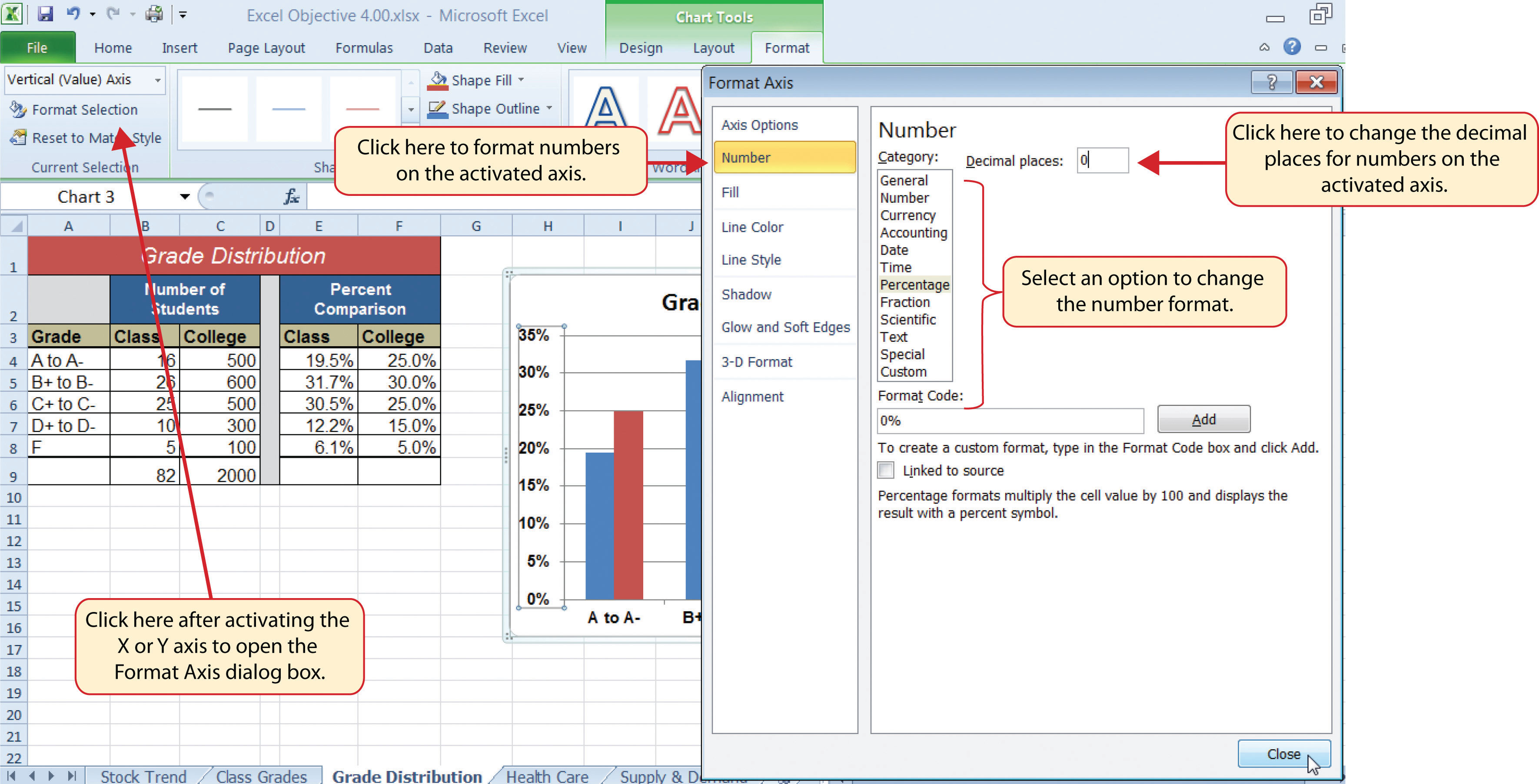 format chart axis excel x Charts Formatting